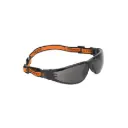 LEDE-SN-R Lentes de seguridad, gris con banda elástica, Active, Truper