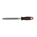 Lima con mango comfort grip, bastarda 6", Truper