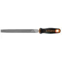 Lima con mango comfort grip, bastarda 8", Truper