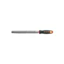 Lima con mango comfort grip, escofina media caña 8", Truper