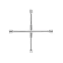 Llave de cruz 14" plegable pulida y cromada, Truper