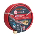 Manguera 5/8" super reforzada 4 capas 30 m conexiones metal, Truper