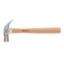 Martillo cabeza cónica 29 mm uña curva, mango madera, Truper
