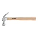 Martillo pulido 16 oz uña curva, mango madera, Truper
