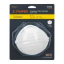 Blíster con 10 mascarillas para polvos tipo concha, Truper