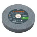 Piedras para amoladora de banco, oxido de aluminio 6", grano 60, espesor 1", Truper