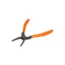Alicate punta recta 7" para cerrar anillos, mango de PVC