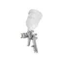 Pistola p/pintar gravedad HVLP, vaso plástico, boquilla 2.0mm, Truper