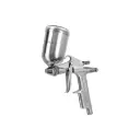 Pistola p/retoque gravedad, LVMP, vaso aluminio, 0.5 mm, Truper