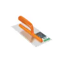 Plancha de empastar dentada 11", 6 remaches, mango plástico, Truper