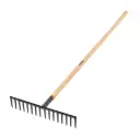 Rastrillo recto reforzado, 16 dientes, mango de 60", Truper