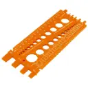 Regleta calibradora de tuercas y tornillos, 22 cm, Truper