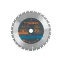 Sierra circular 10" para madera, 30 dientes centro 5/8", Truper