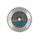 Sierra circular 10" para madera, 40 dientes centro 5/8", Truper