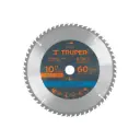 Sierra circular 10" para madera, 60 dientes centro 1", Truper
