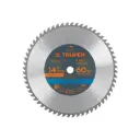 Sierra circular 14" para madera, 60 dientes centro 1", Truper