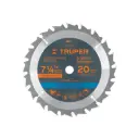 Sierra circular 7- 1/4" para madera, 20 dientes centro 5/8"