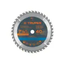 Sierra circular 7- 1/4" para madera, 40 dientes centro 5/8"