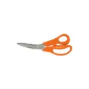Tijera 8" multiusos de acero inoxidable, cuchillas dentadas