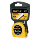 Wincha amarilla 3 m cinta 13 mm, en tarjeta, Pretul