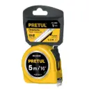 Wincha amarilla 5 m cinta 19 mm, en tarjeta, Pretul