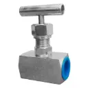 Válvula aguja Inoxidable 316 (CP8M) rosca NPT H/H X 6000 Wog Mango tipo T tipo industrial Sun 1/2"