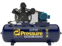 Compresor de pistón 5 HP, 25 cfm, tanque 112 galones / 425 L , voltaje 220/380 V, etapa 3, Pressure