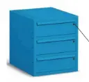 Cajonera metálica de 3 cajones, Storage Compat