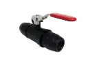 Válvula de bola hembra doble bloqueable para tubería de aluminio Transair